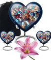 heart-shaped, 10-inch diamond Urn for ashes