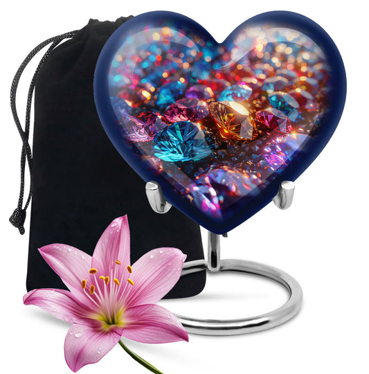 diamond urn for adult human ashes