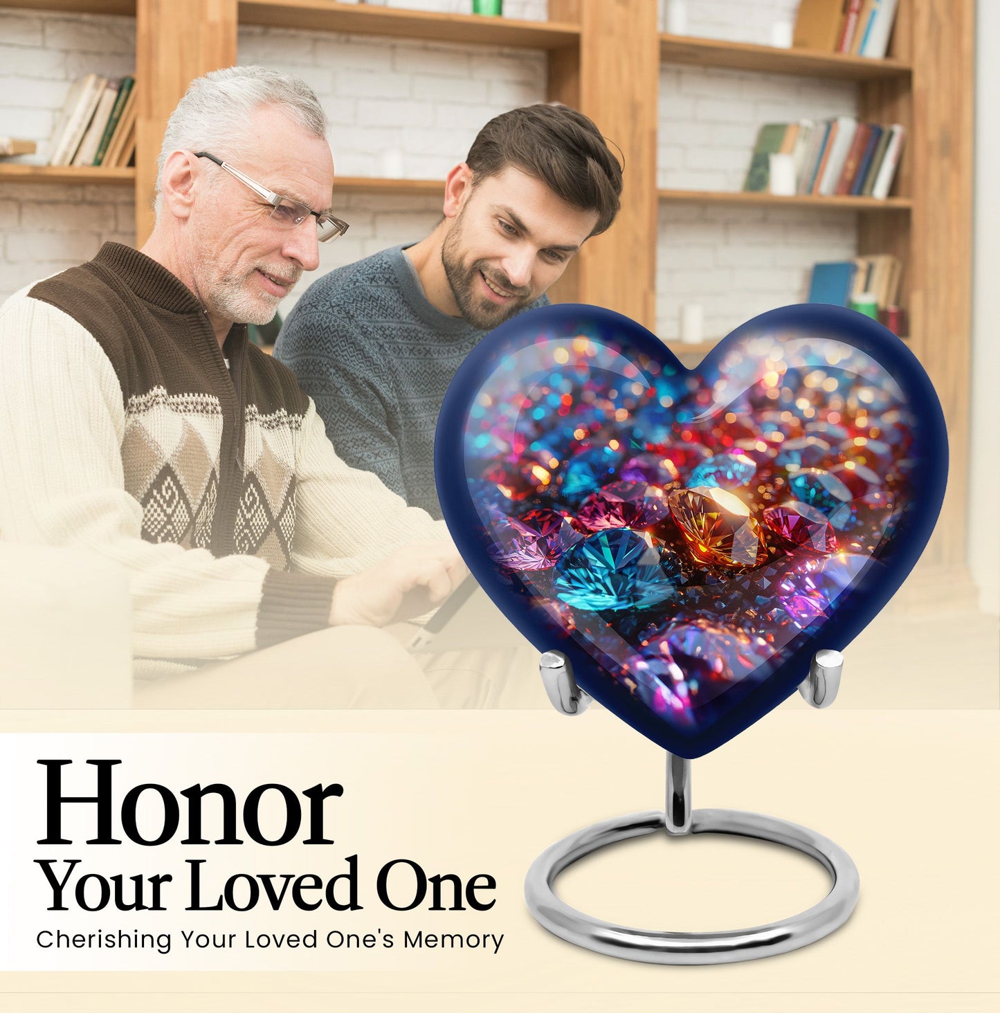 diamond urn for adult human ashes