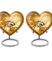 Heart-shaped diamond urn for men