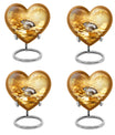 Heart-shaped diamond urn for men