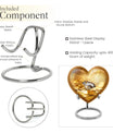 Heart-shaped diamond urn for men