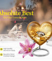 Heart-shaped diamond urn for men