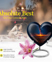 10-inch Galaxy Urn, heart-shaped memorial urn 