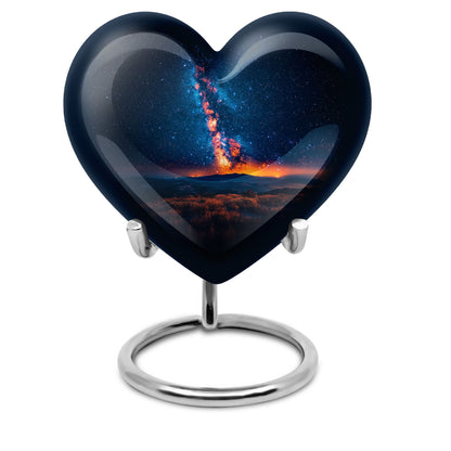 Galaxy Urn from heart design
