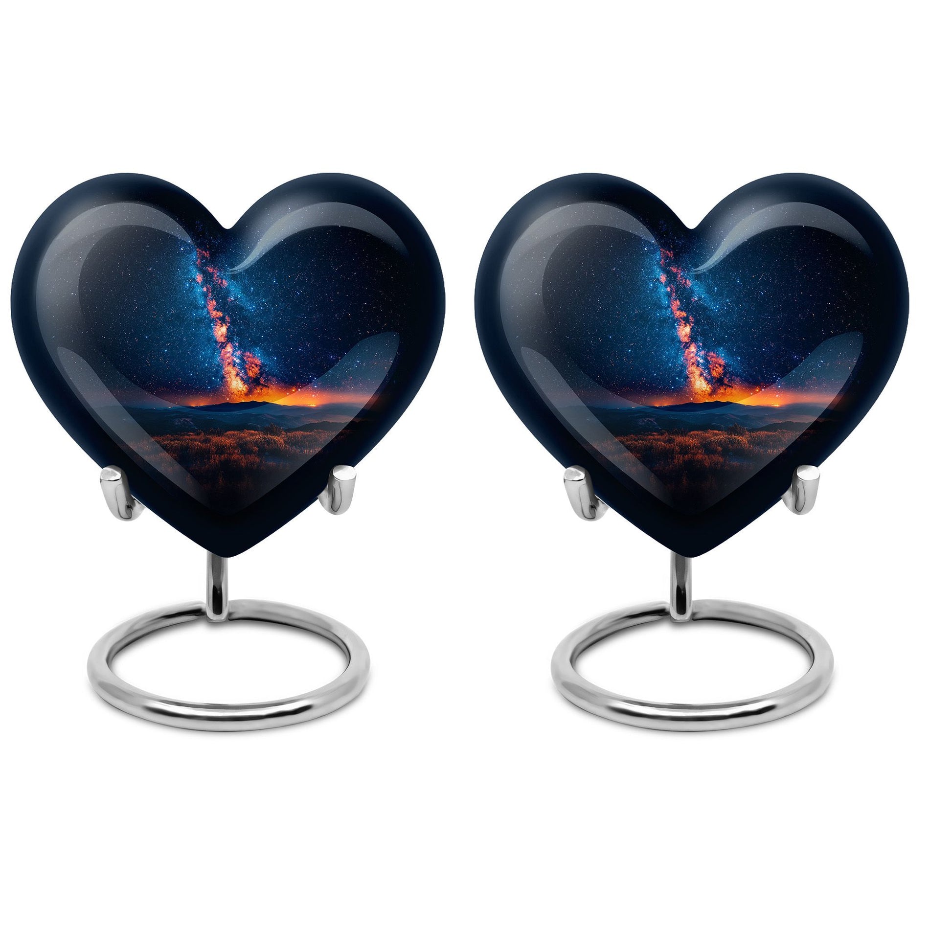Galaxy Urn from heart design