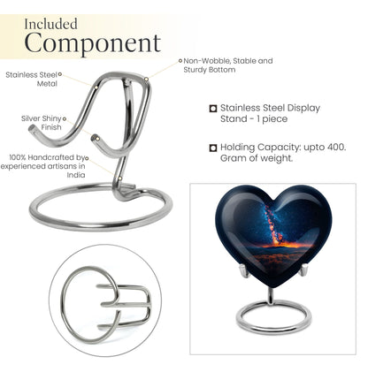 Galaxy Urn from heart design