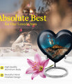 heart design large memorial urn for human ashes