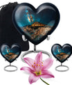 heart design large memorial urn for human ashes