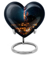 10-inch Galaxy Urn, heart design cremation urn