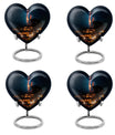 10-inch Galaxy Urn, heart design cremation urn