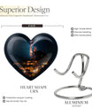 10-inch Galaxy Urn, heart design cremation urn