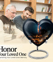 10-inch Galaxy Urn, heart design cremation urn
