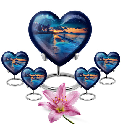 Galaxy Urn, heart-shaped