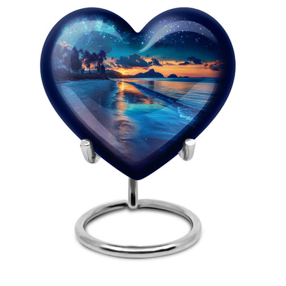 Galaxy Urn, heart-shaped