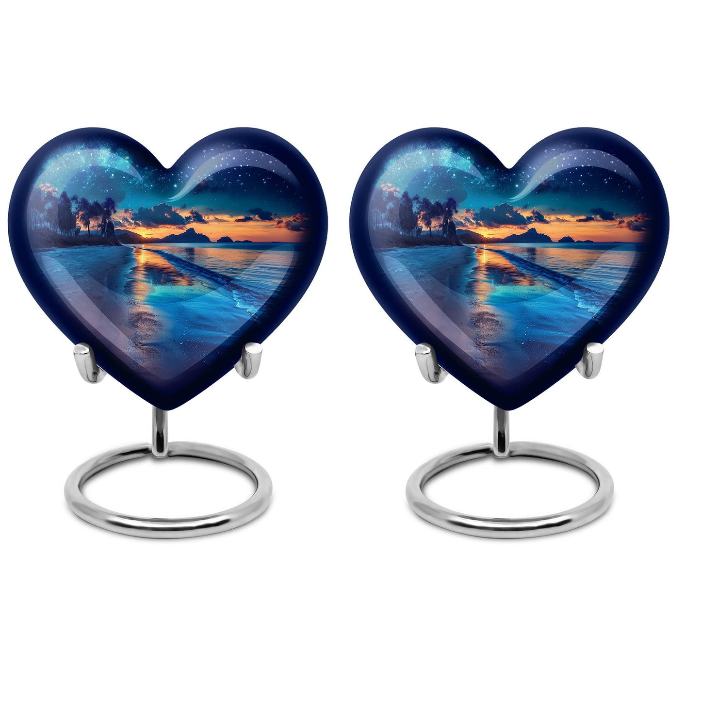 Galaxy Urn, heart-shaped