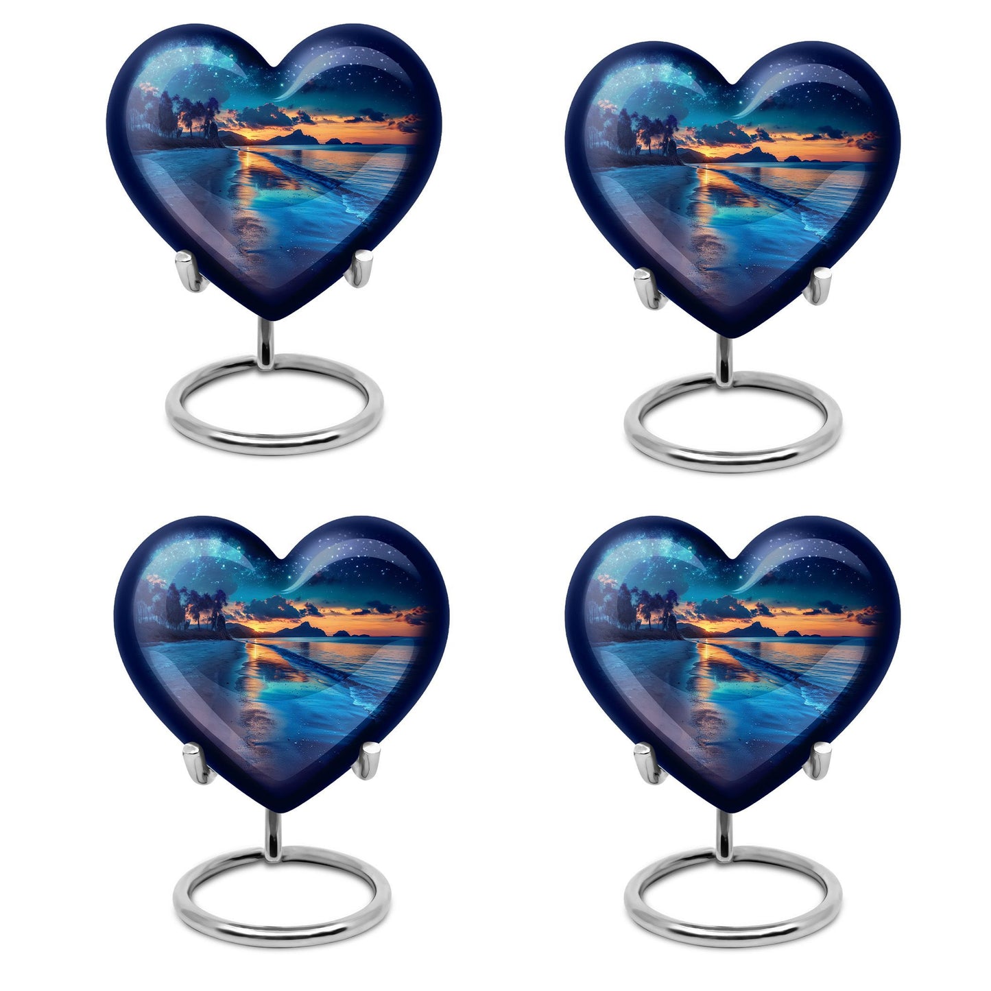 Galaxy Urn, heart-shaped