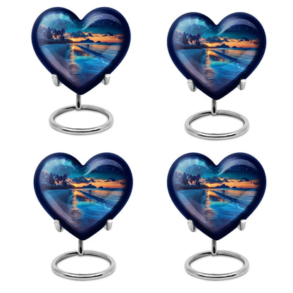 Galaxy Urn, heart-shaped