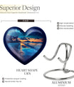 Galaxy Urn, heart-shaped