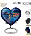 Galaxy Urn, heart-shaped