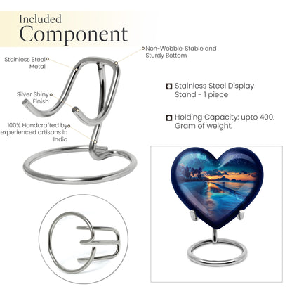 Galaxy Urn, heart-shaped