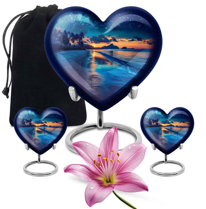 Galaxy Urn, heart-shaped