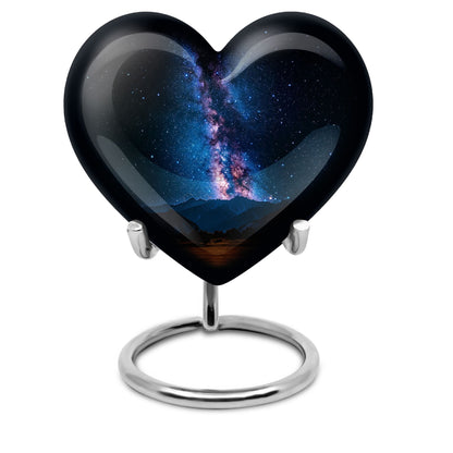 Galaxy Urn heart-shaped