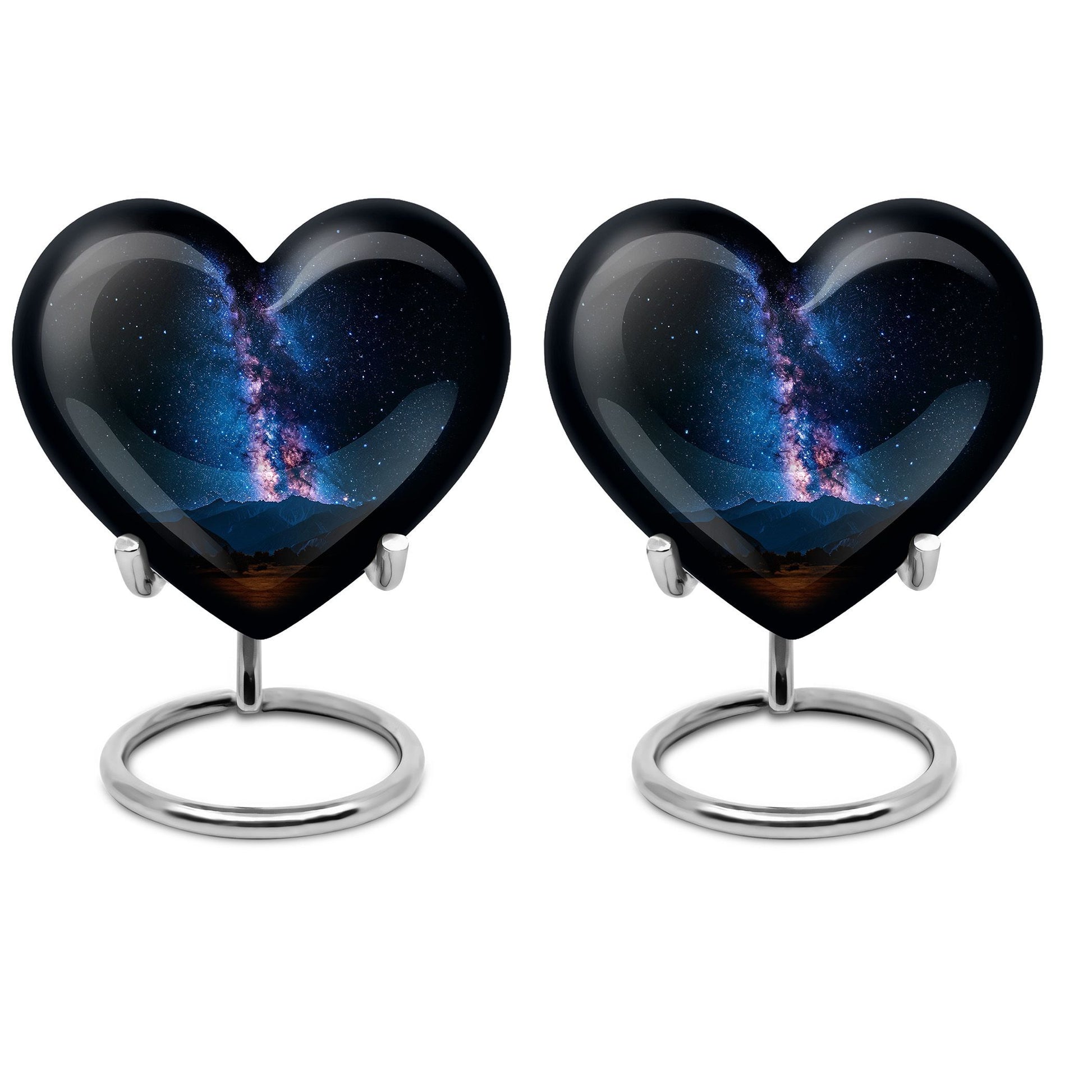 Galaxy Urn heart-shaped