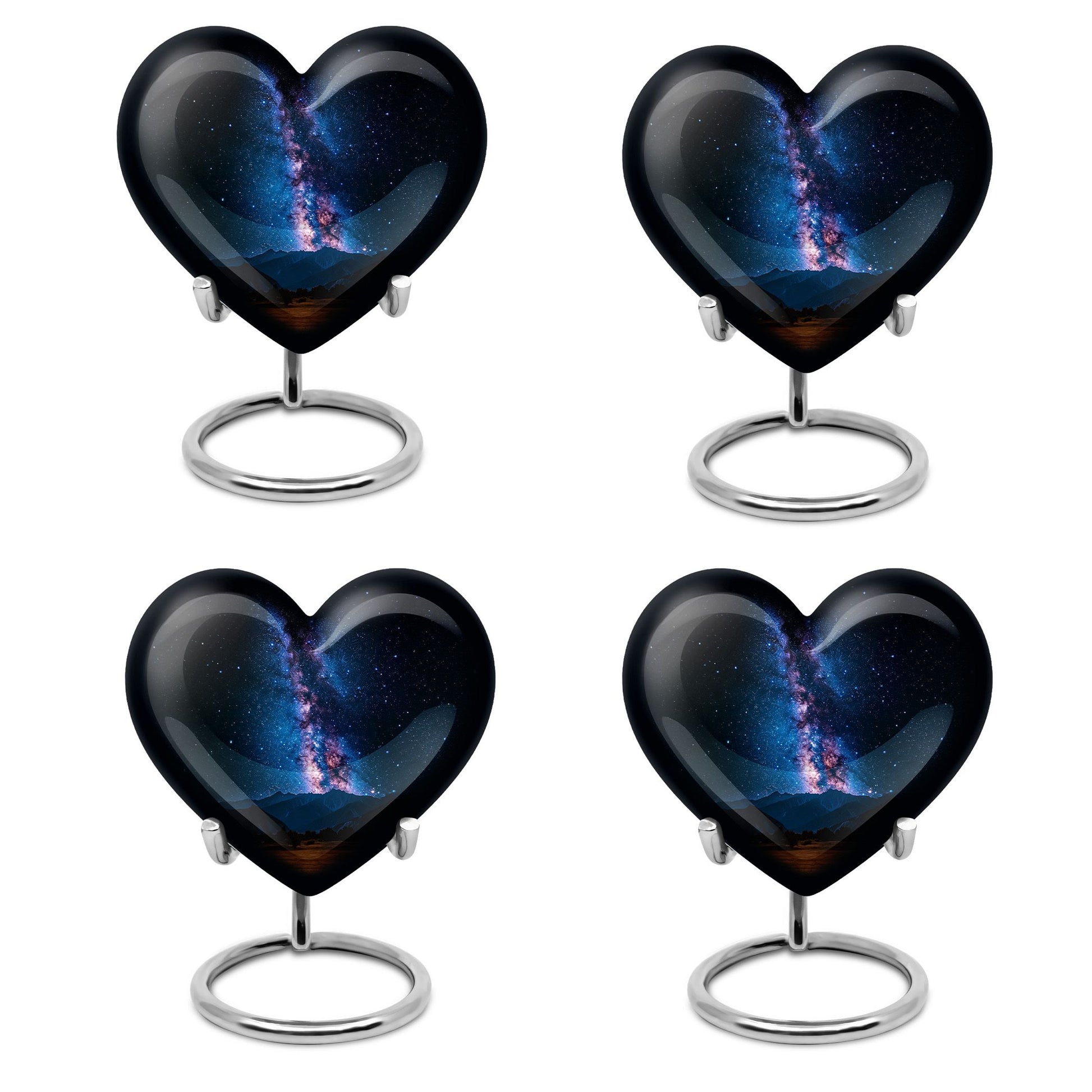 Galaxy Urn heart-shaped