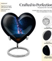 Galaxy Urn heart-shaped
