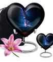 Galaxy Urn heart-shaped