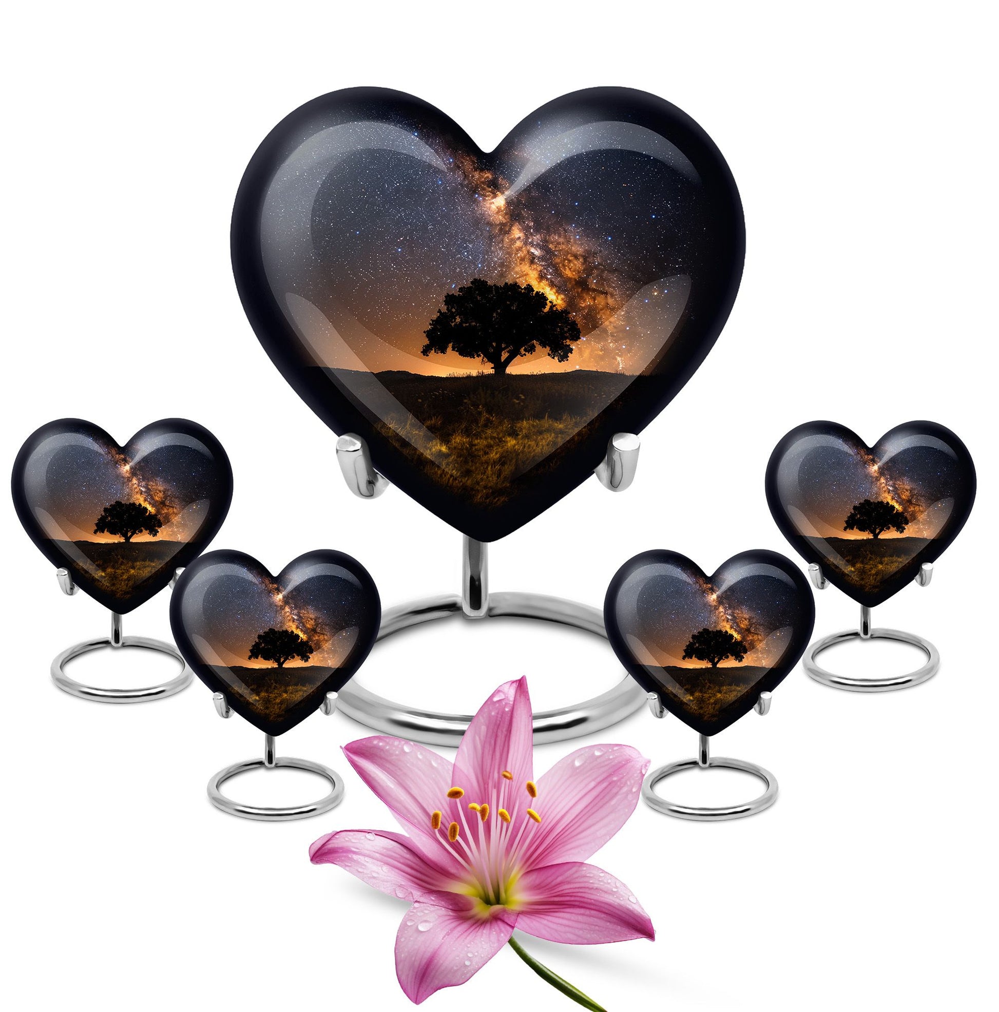 Starry Night Urn Keepsake For Ashes - Tree of life Large Funeral Urn