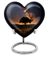 heart design Galaxy Urn