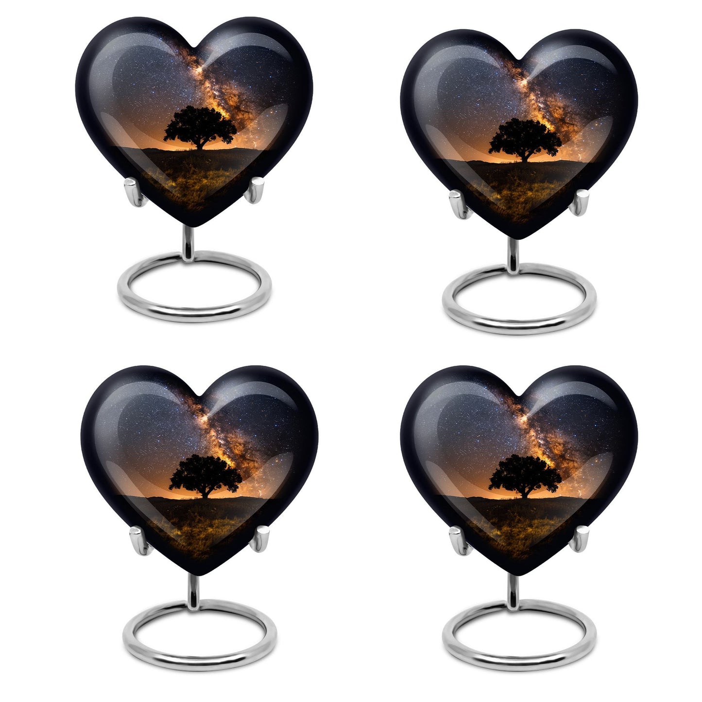 heart design Galaxy Urn