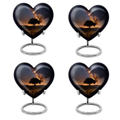 heart design Galaxy Urn