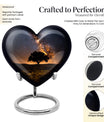 heart design Galaxy Urn