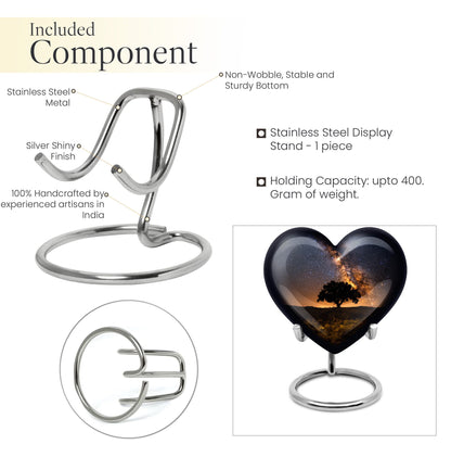 heart design Galaxy Urn