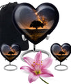 heart design Galaxy Urn