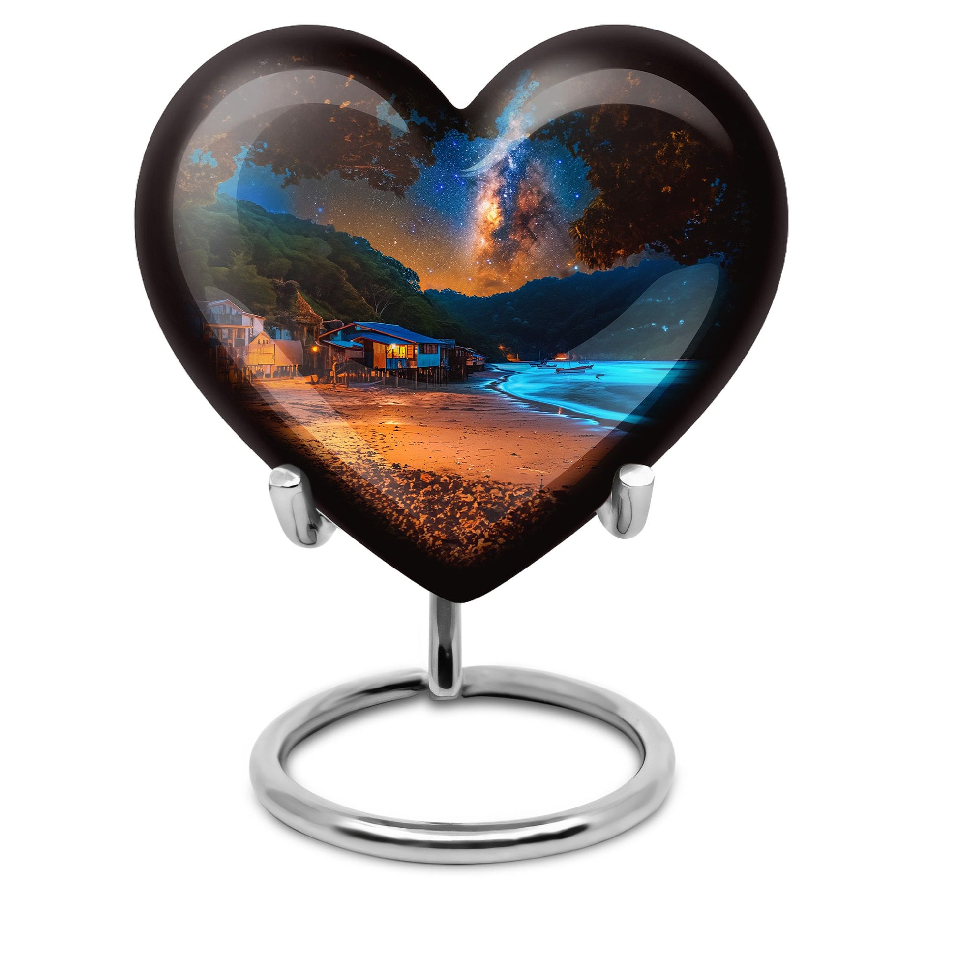 Starry Beach Urns For Ashes For Humans Funeral - Memorial Urn For Dad
