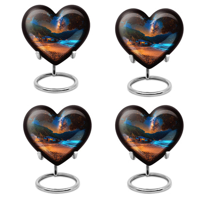 Personalized Beach Memorial Urn for Dad - 10-inch, 200 cu in - Yatskia
