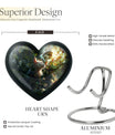 white cat heart urn for ashes