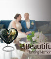 white cat heart urn for ashes