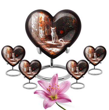 10 inch large Urn with 4 Keepsake 3 Inch Urns