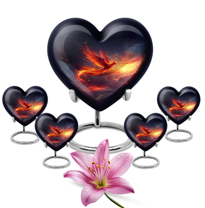 Heart Shaped Phoenix Urn