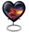 Heart Shaped Phoenix Urn