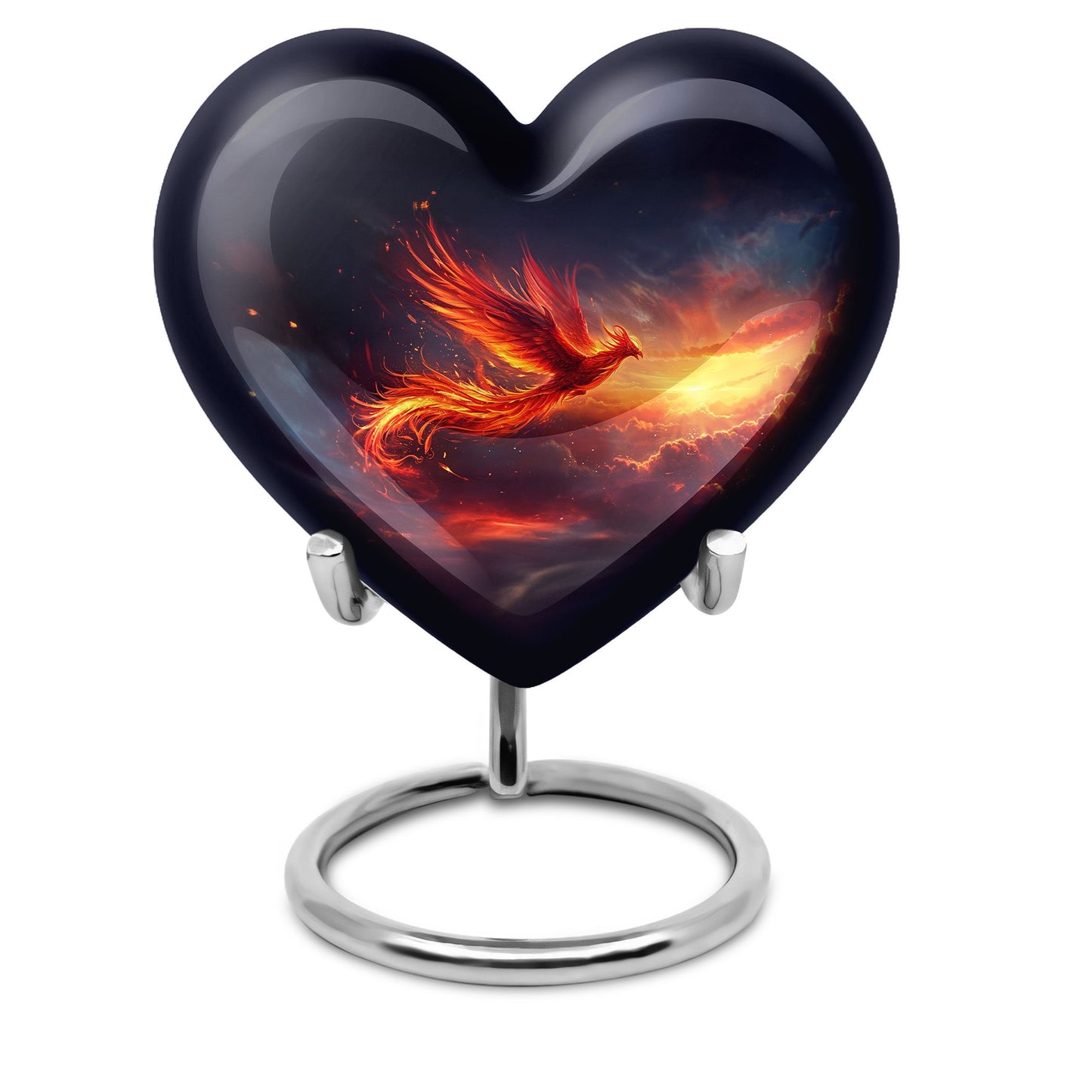Heart Shaped Phoenix Urn