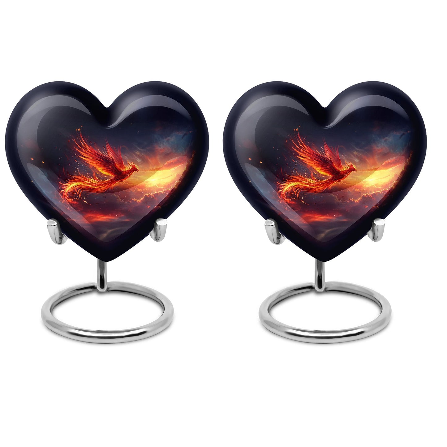 Heart Shaped Phoenix Urn