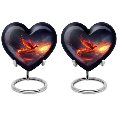 Heart Shaped Phoenix Urn