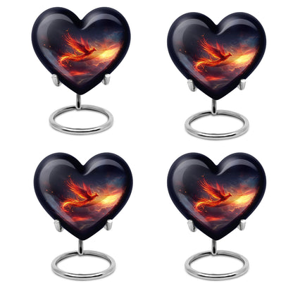 Heart Shaped Phoenix Urn