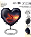 Heart Shaped Phoenix Urn